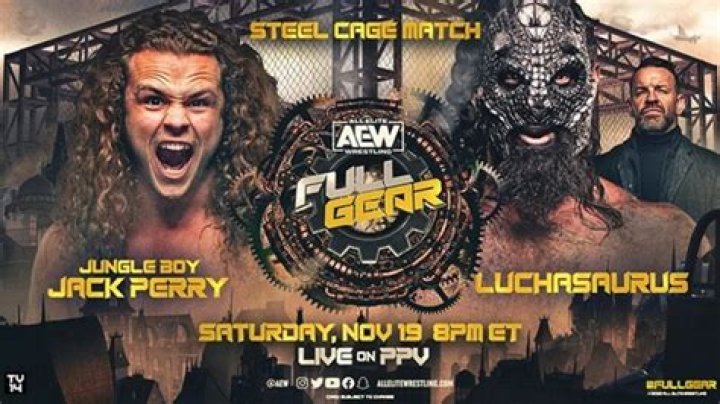 'Jungle Boy' Jack Perry Defeats Luchasaurus In Brutal AEW Full Gear Opener