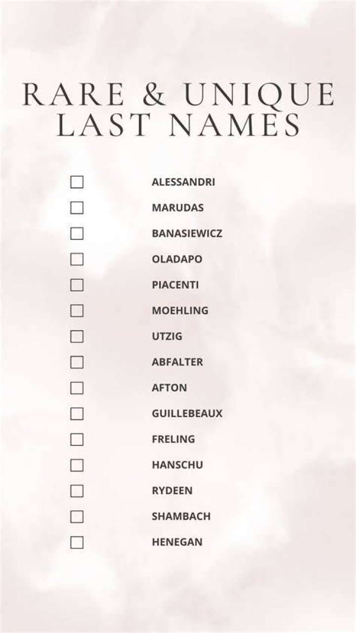 100+ Cool last names to inspire your baby's name search