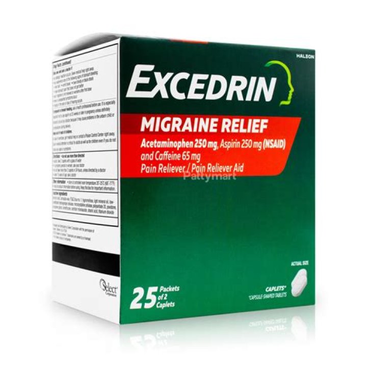 أقراص اكسدرين Excedrin مسكن لالام الجسم