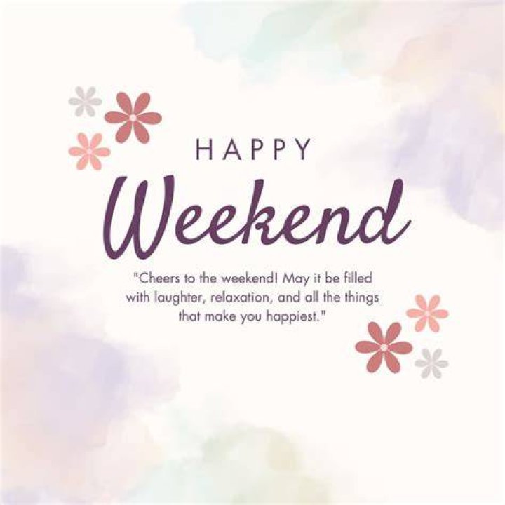 الرد على كلمة happy weekend