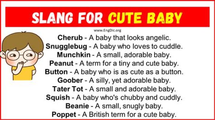 20 Slang for Cute Baby (2024) EngDic
