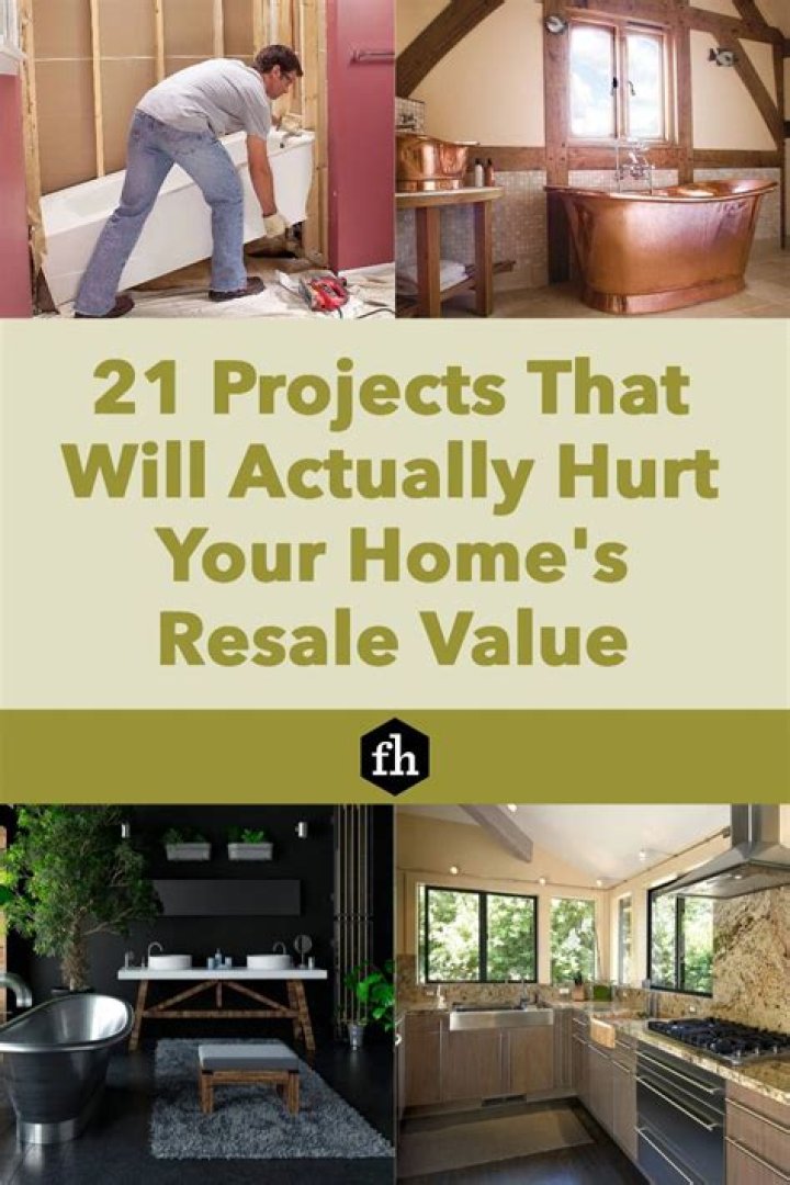 21 Projects That Will Actually Hurt Your Home's Resale Value