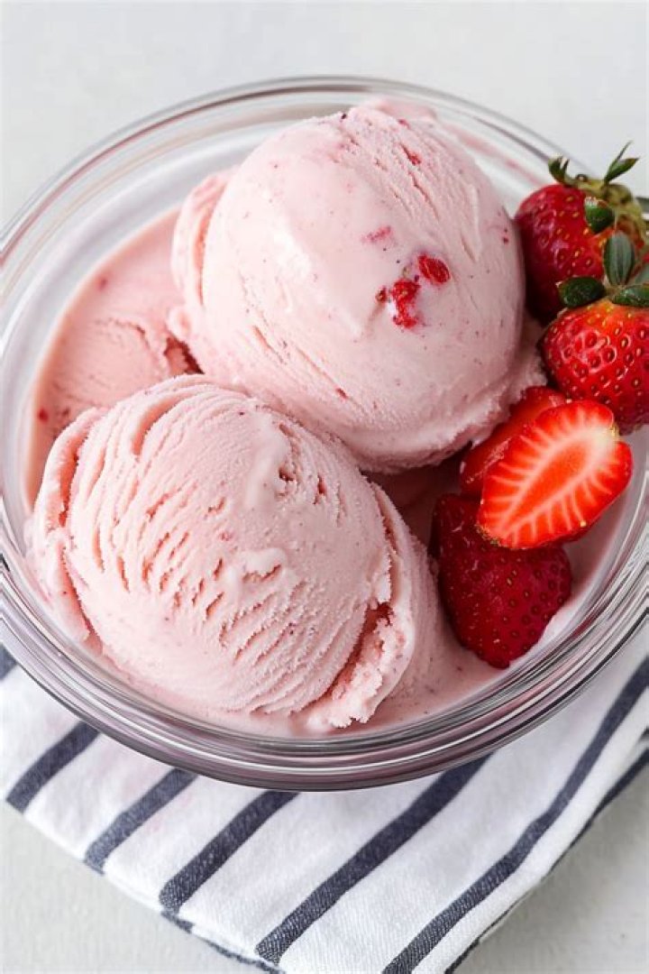 3-Ingredient Strawberry Cottage Cheese Ice Cream