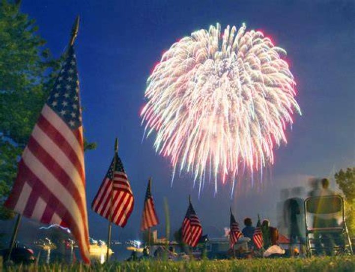 4th of july celebration holiday banner star shape Vector Image