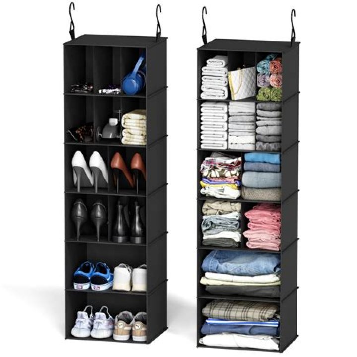 5-Shelf Jumbo Hanging Closet Organizer