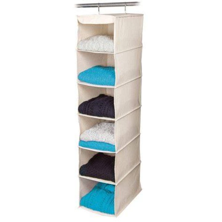 6-Shelf Bamboo Sweater Organizer