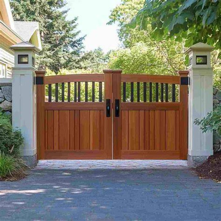 A beautiful wooden gate