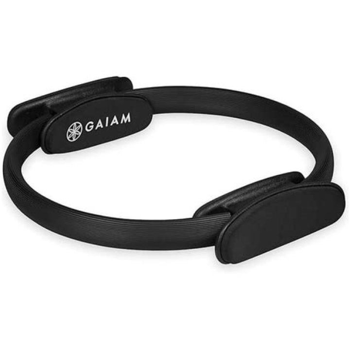 a black gaiam pilates ring, best at-home pilates equipment