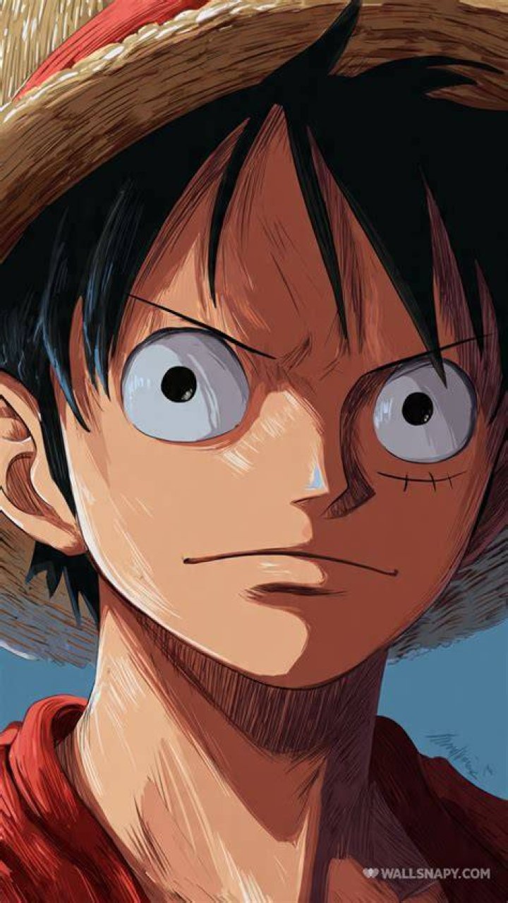 A closeup of Luffy in episode 1015 of One Piece