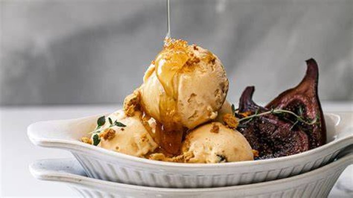 A Decadent Honey & Thyme Ice Cream With Figs