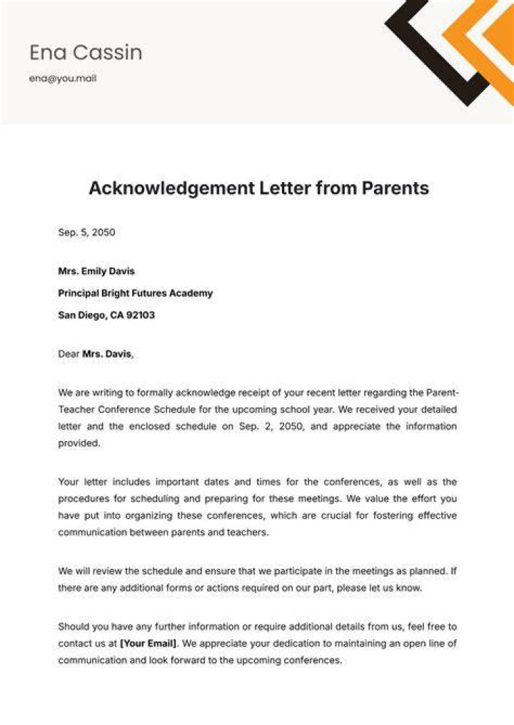 A letter received by parents of children at Cleve House School in Bristol.