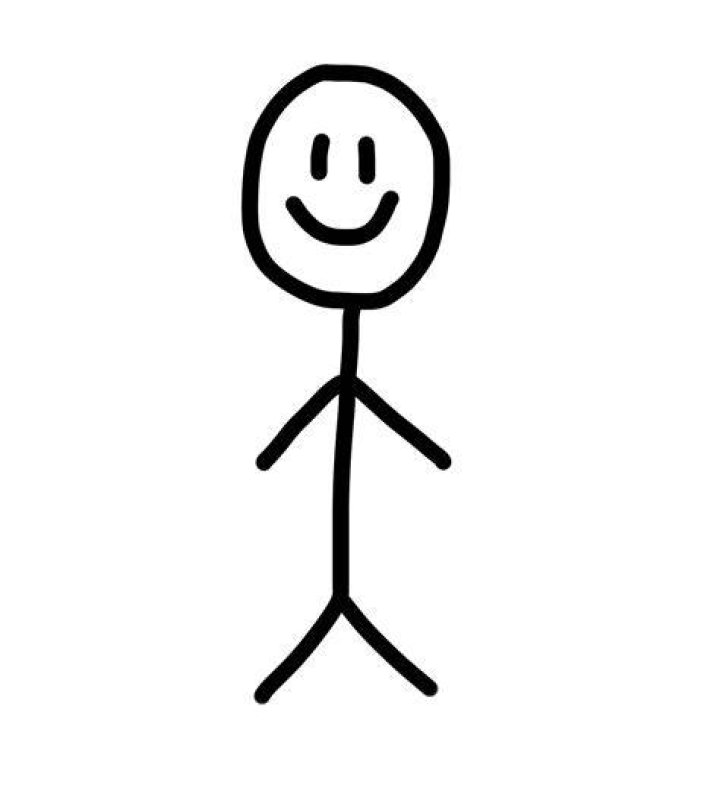 a person with a stick in the mouth a person with a stick in the mouth