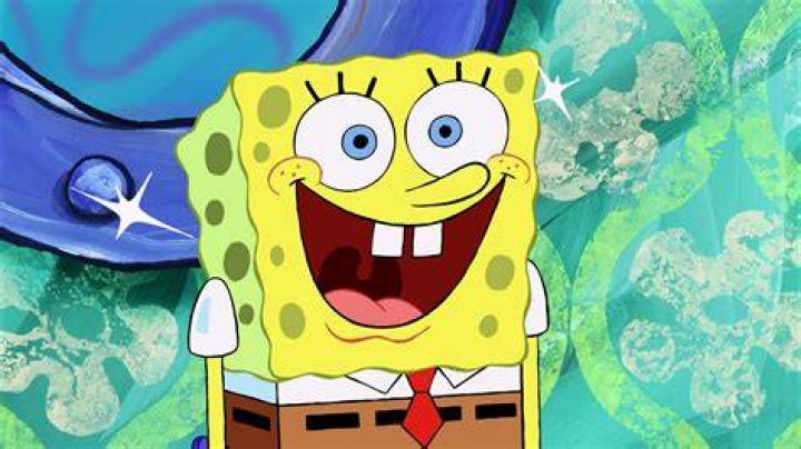 A screencap of Spongebob edited to be Wario with his mouth open.
