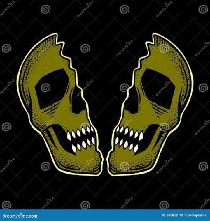 A split image of Skull Mask, Nick Goode, and Ruby Lane in Fear Street