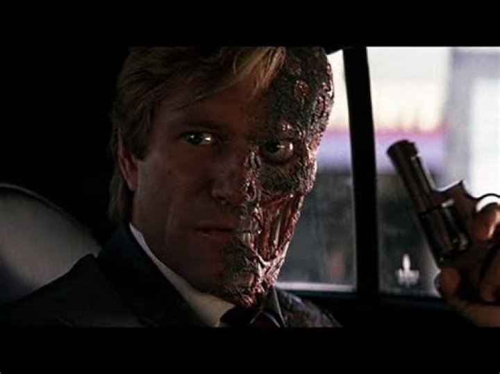 Aaron Eckhart as Two Face in The Dark Knight