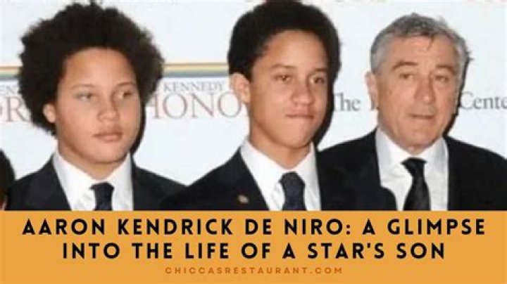 Aaron Kendrick De Niro: A Closer Look At The Life And Career Of A Rising Star