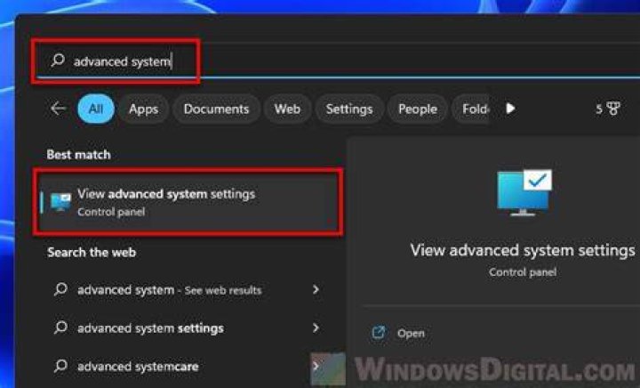advanced settings