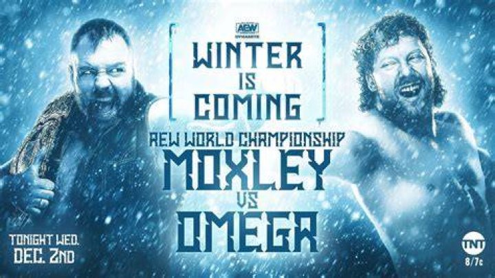 AEW Moxley Vs Omega World Title Match Poster