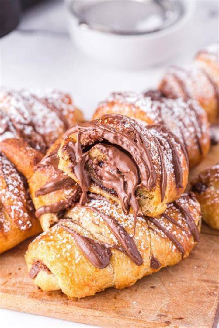 Air Fryer Croissants (with Nutella and Chocolate Chips) Princess