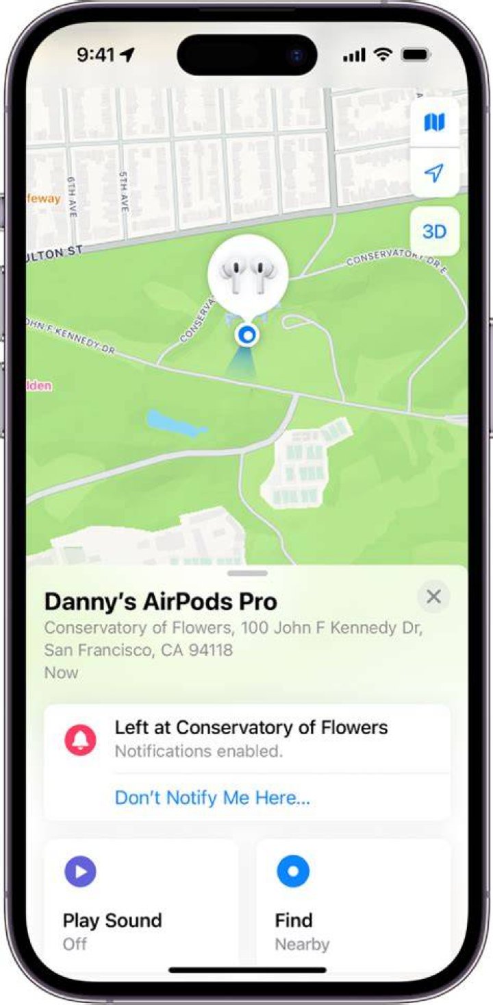 AirPods Find My