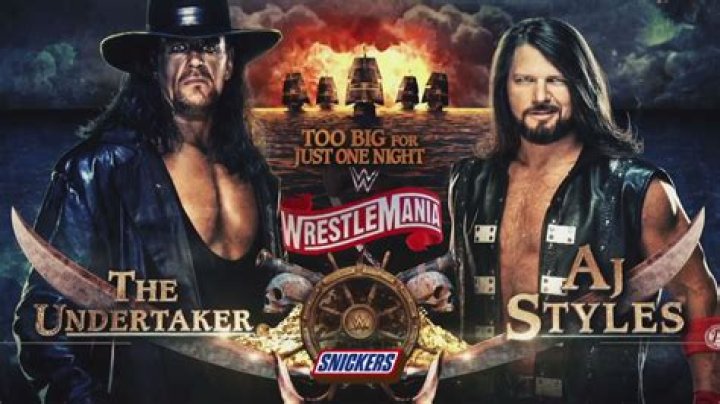 AJ Styles v The Undertaker WrestleMania 36 Cropped