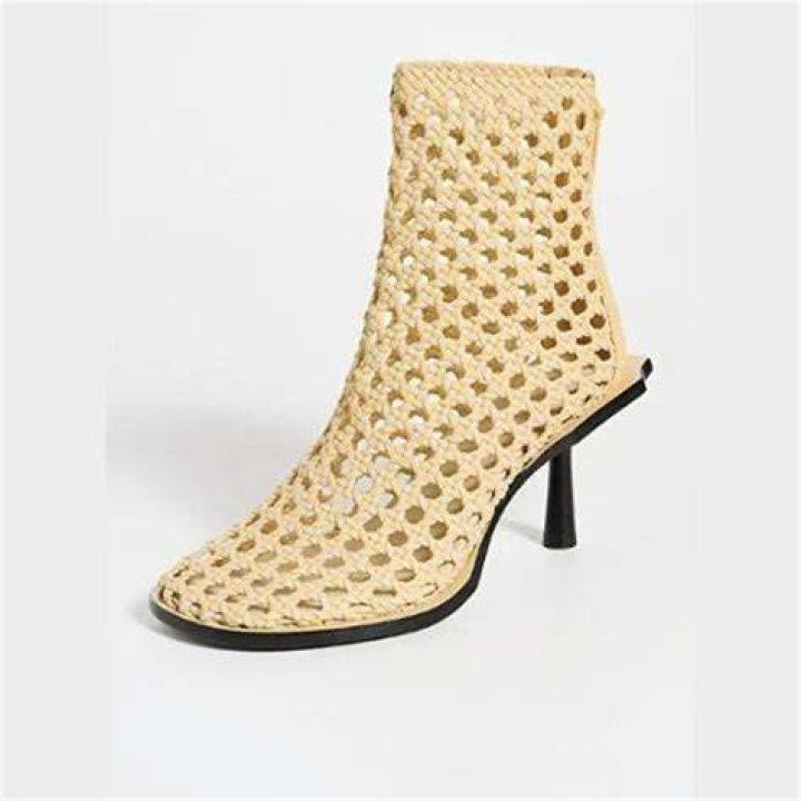 Alex Mixed Weave Sculpted Heeled Boots Alex Mixed Weave Sculpted Heeled Boots