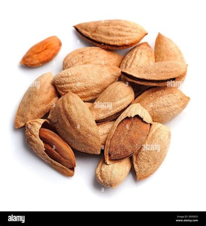 almonds, close up, nuts