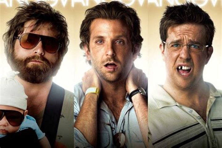 An image of Stu Phil and Alan looking nervous in The Hangover