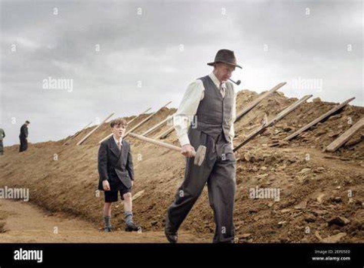 Archie Barnes and Ralph Fiennes in 'The Dig'. Photo / Supplied