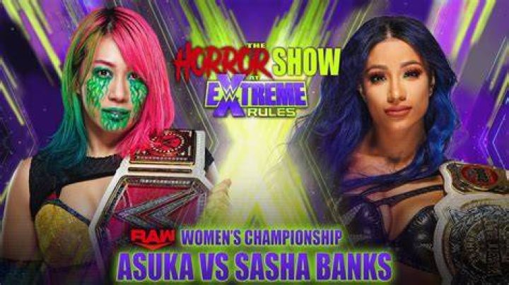 Asuka v Sasha Banks Extreme Rules 2020 Cropped
