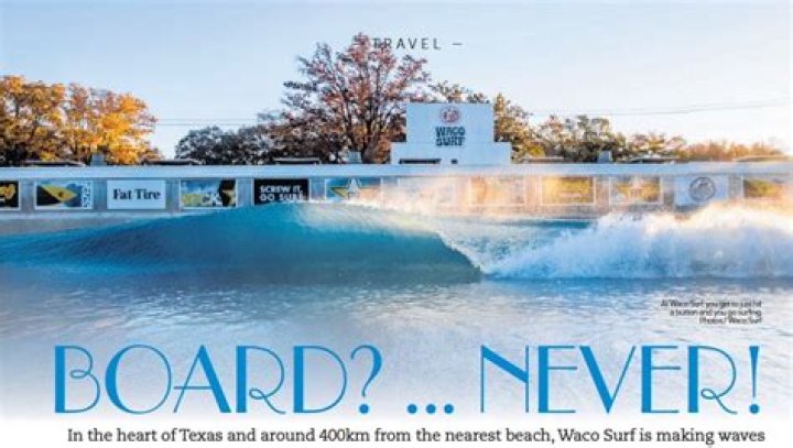 At Waco Surf, you get to just hit a button and you go surfing. Photo / Waco Surf
