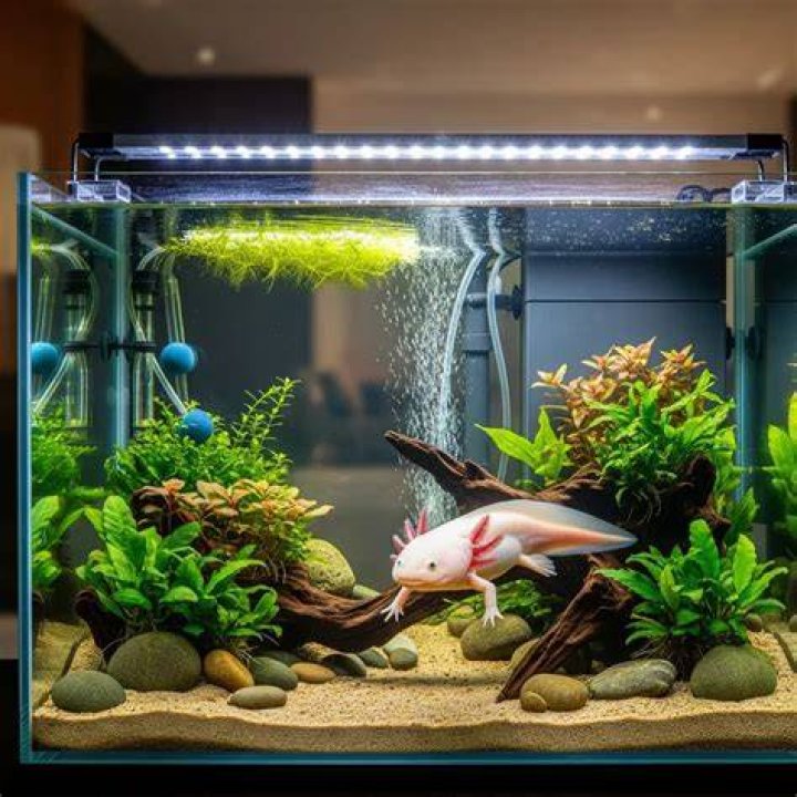 axolotl in tank