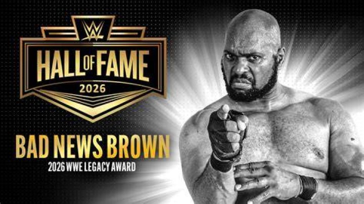Bad News Brown with his fists up