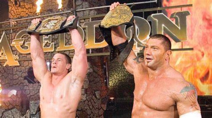 Batista and John Cena Armageddon 2006 Cropped