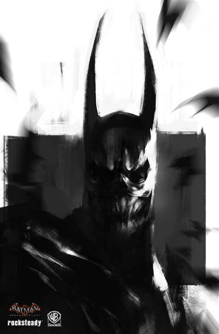 Batman looks ahead in fear in The Dark Knight Rises 