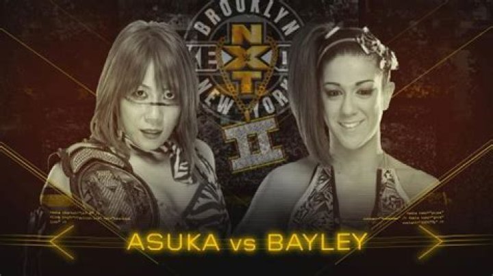 Bayley v Asuka NXT Brooklyn TakeOver Brooklyn II Cropped