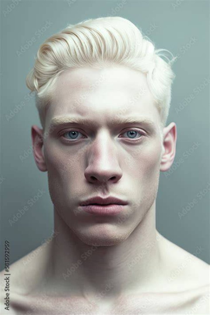 Beautiful albino lady/Lady got men's attention. Beautiful albino lady/Lady got men's attention.