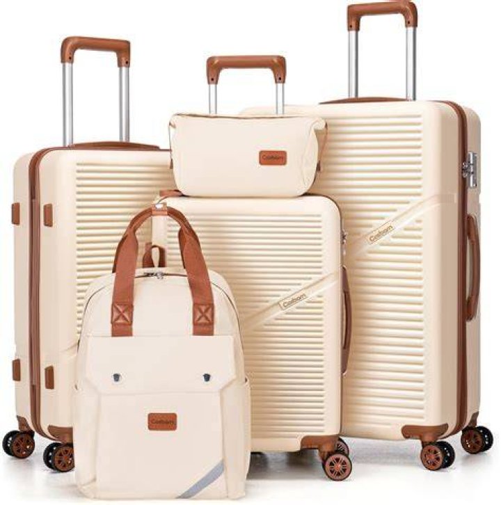 Beige, Bag, Suitcase, Luggage and bags, Fashion accessory, Satchel, Backpack, Baggage, Leather, Handbag, 