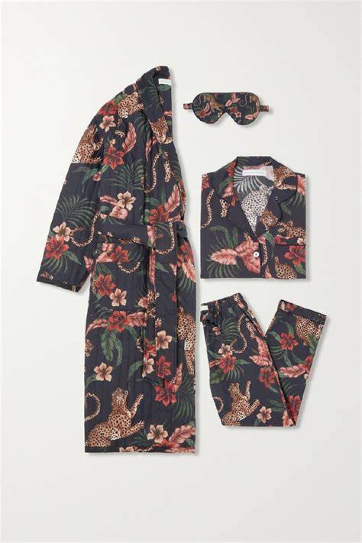 Belted Terry Jacquard Robe