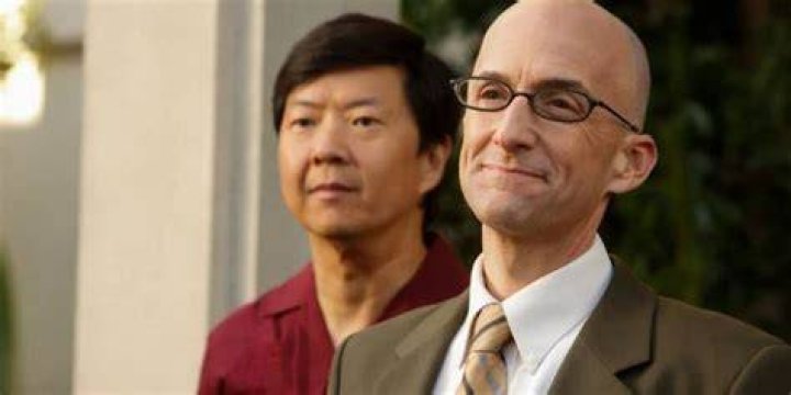 Ben Chang and Dean Pelton smiling