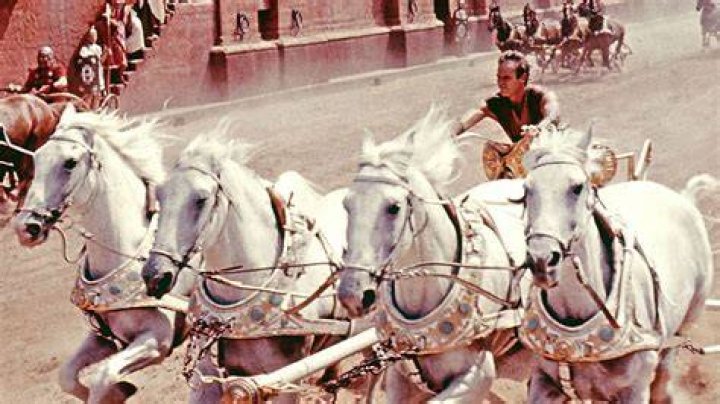 Ben-Hur horse chariot scene 