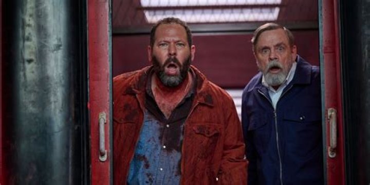Bert Kreischer and Mark Hamill in The Machine