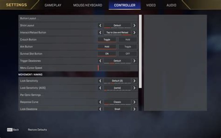 best apex legends controller settings