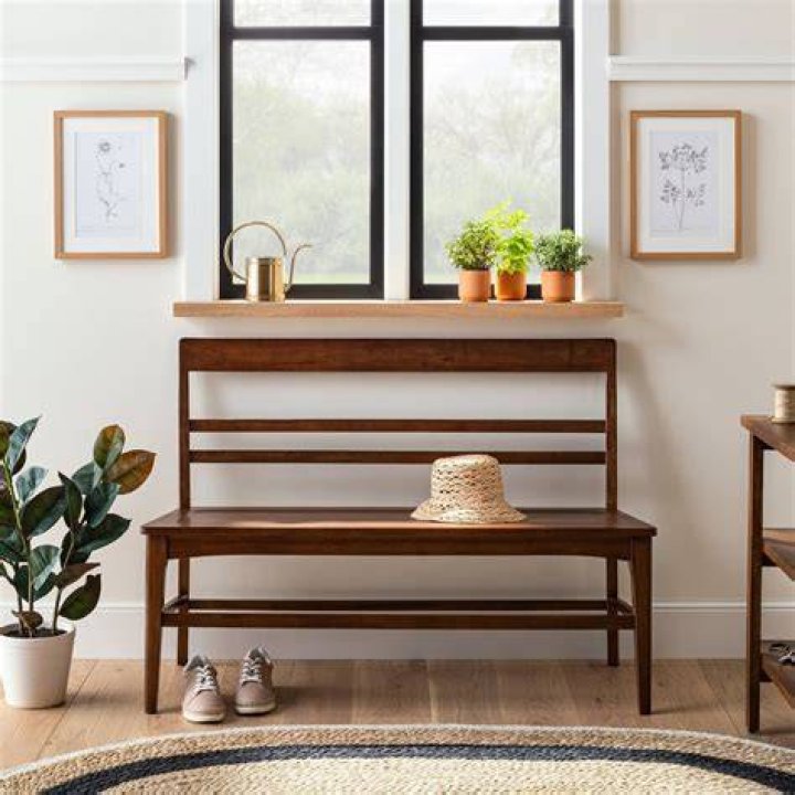 Best Bench Hearth & Hand with Magnolia Wood Ladder Back Bench Best