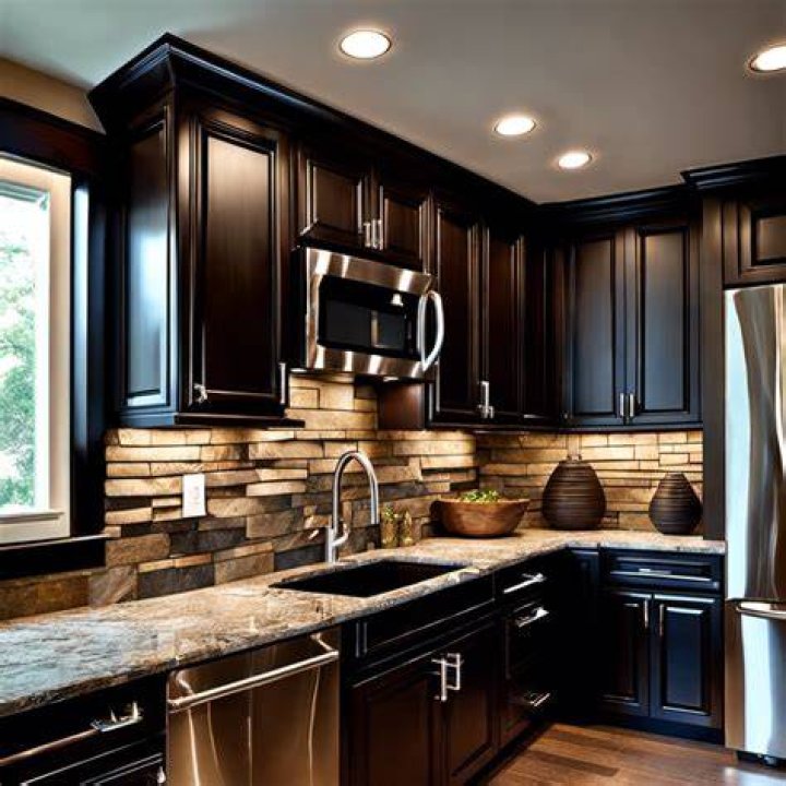 Best Kitchen Backsplash Ideas For Dark Cabinets