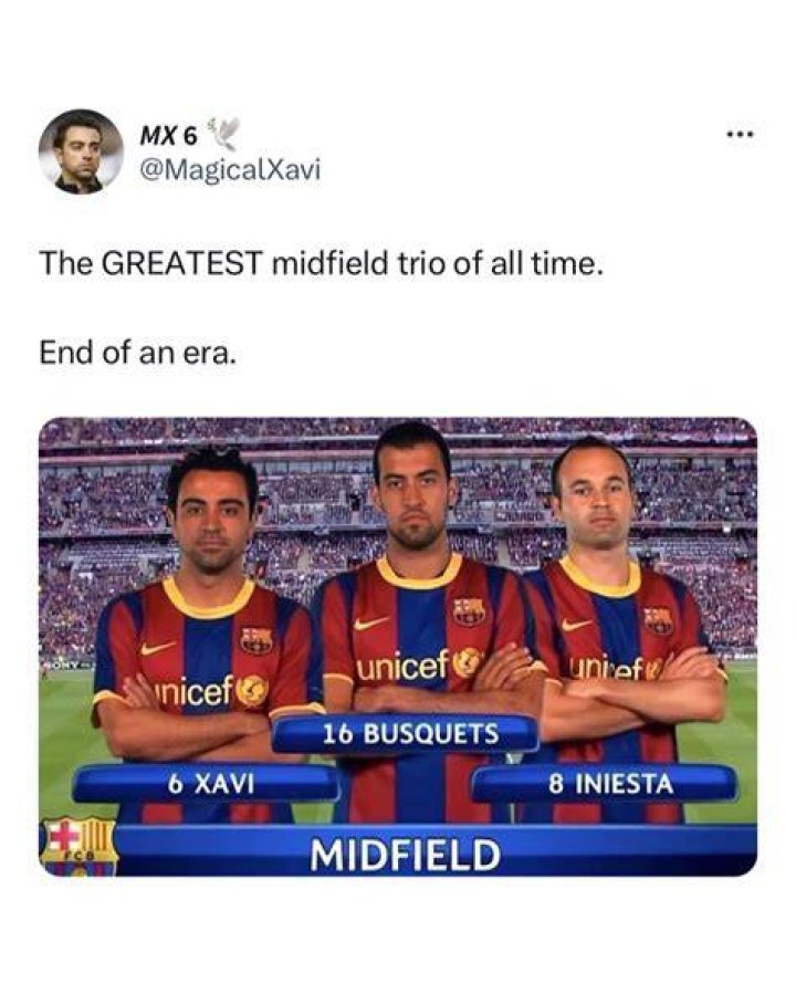 best midfield trios of all time