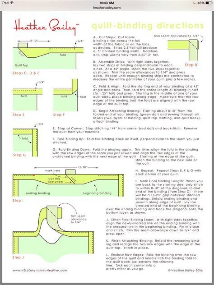 Binding Instructions