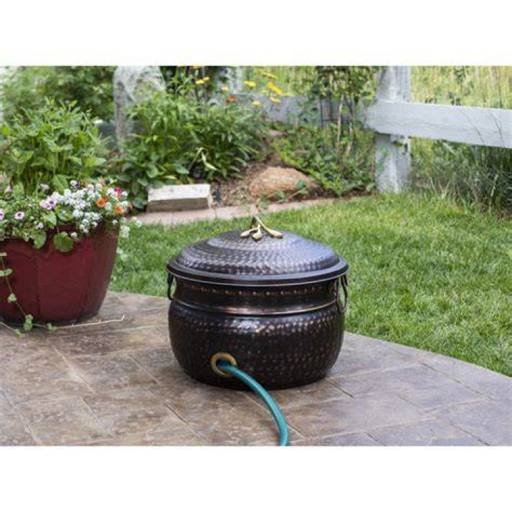 Birdrock Home Metal Hose Pot