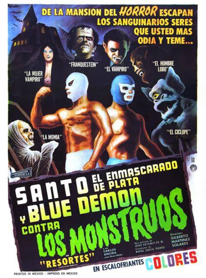 Blue Demon and Santo