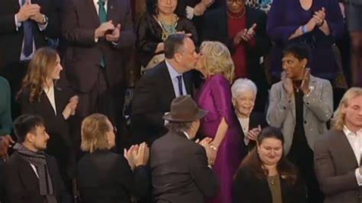 Body Language Expert Dissects Jill Biden And Doug Emhoff's Kiss That Rocked The SOTU